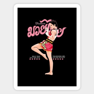 Thai Boxing Girl Magnet